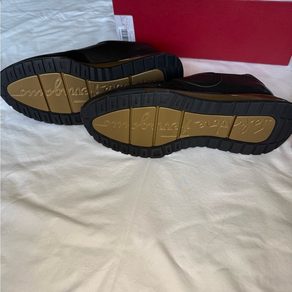 Salvatore Ferragamo black and gold tennis shoes! - Picture 4 of 11